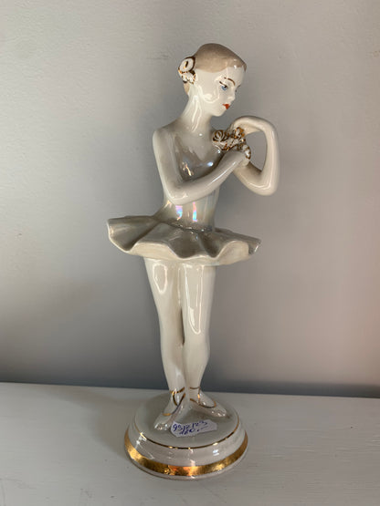 Figurka porcelanowa baletnica, sygnowana, Białoruś