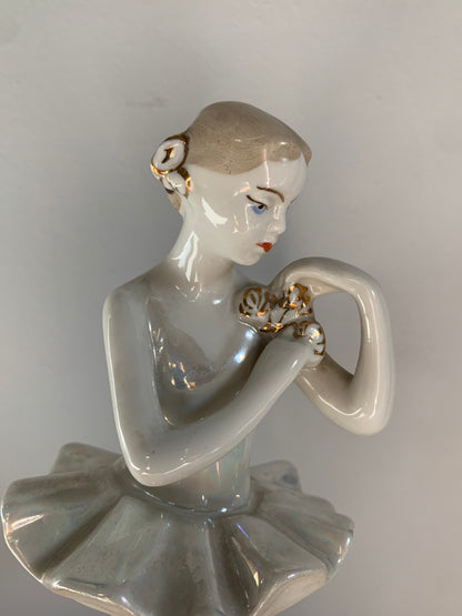 Figurka porcelanowa baletnica, sygnowana, Białoruś