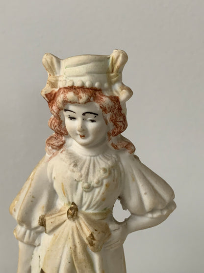 Figurki porcelanowe, biskwitowe, Francja