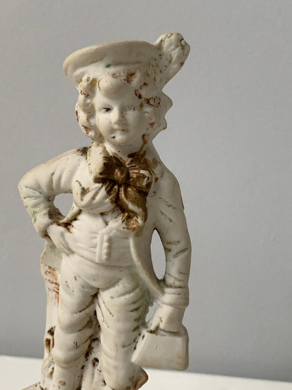 Figurki porcelanowe, biskwitowe, Francja