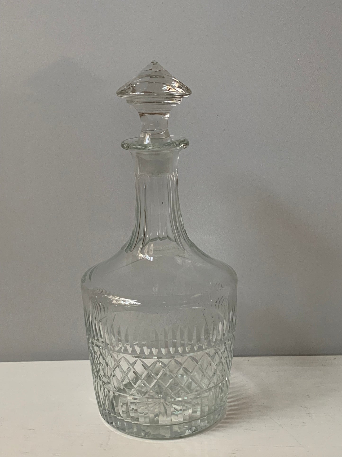 Karafka kryształowa zabytkowa