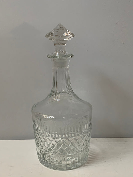 Karafka kryształowa zabytkowa