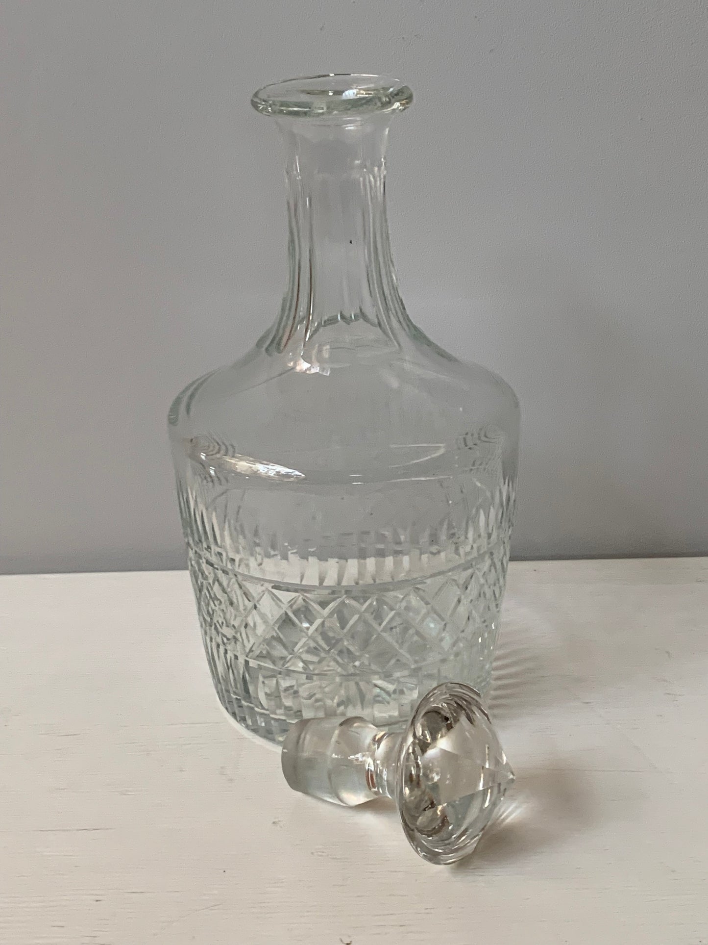 Karafka kryształowa zabytkowa