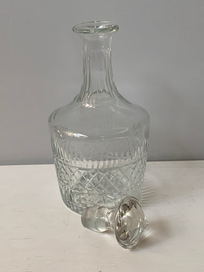 Karafka kryształowa zabytkowa