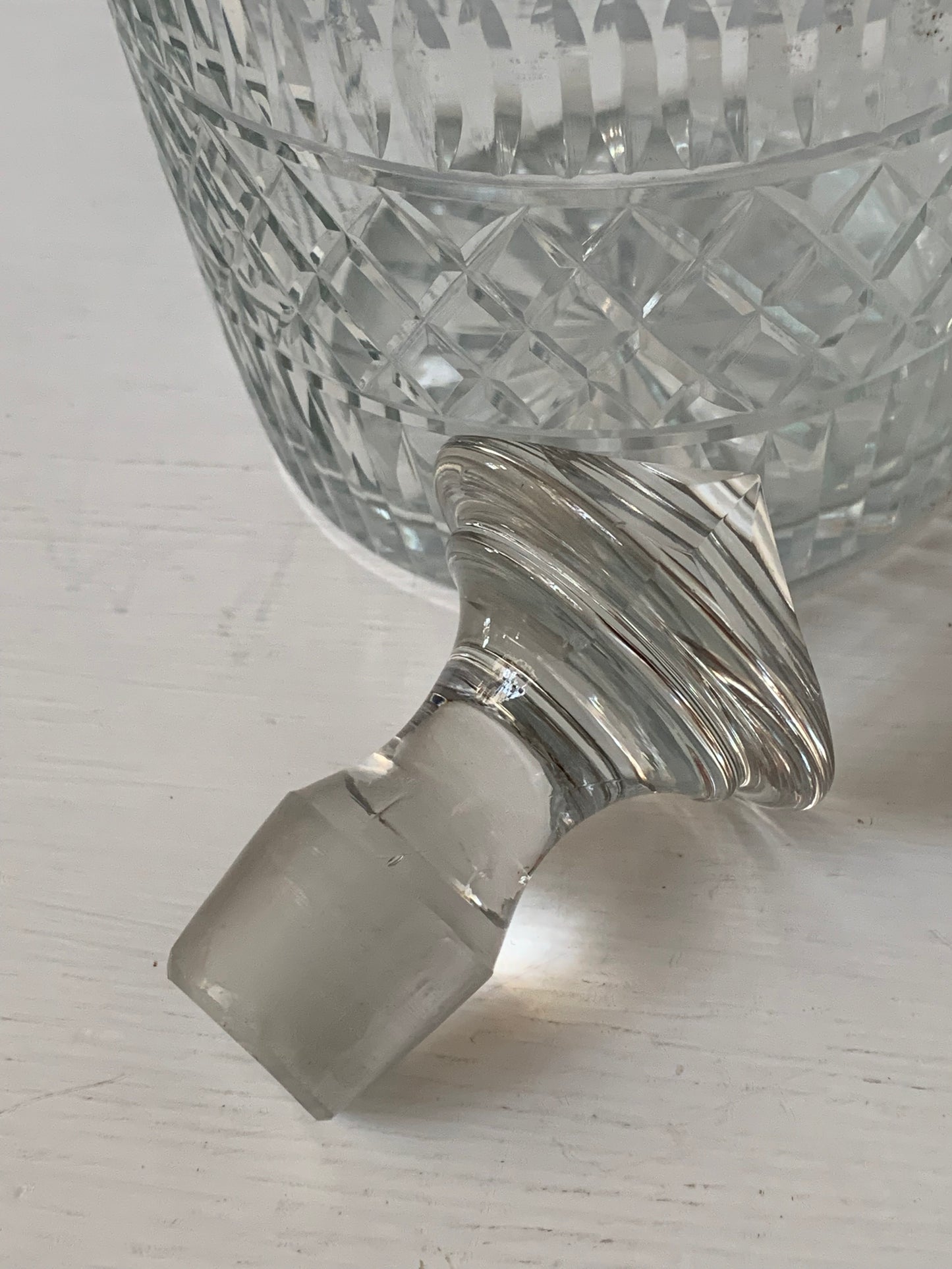 Karafka kryształowa zabytkowa