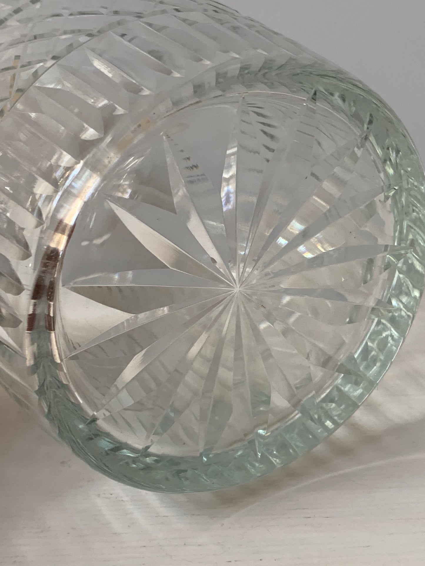 Karafka kryształowa zabytkowa