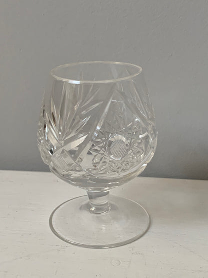 Kieliszki kryształowe do koniaku - komplet 5 szt.