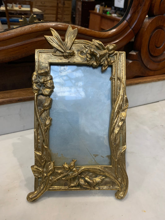 Ramka secesyjna na zdjęcia, mosiądz, 1900 r.