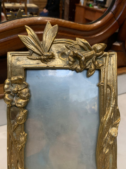 Ramka secesyjna na zdjęcia, mosiądz, 1900 r.