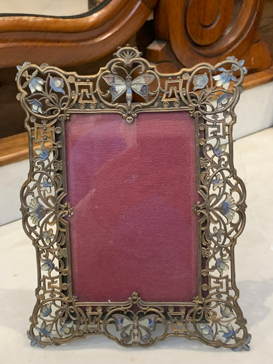 Ramka na zdjęcia, secesja, motyle