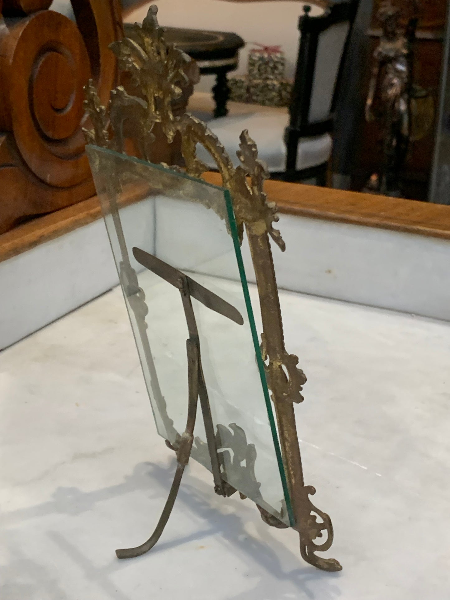 Ramka secesyjna na zdjęcia, bogato zdobiona