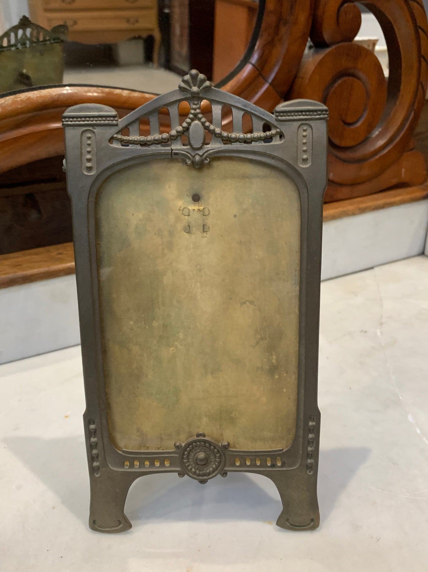 Ramka secesyjna na zdjęcia, mosiądz