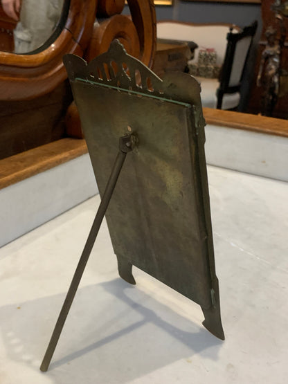 Ramka secesyjna na zdjęcia, mosiądz