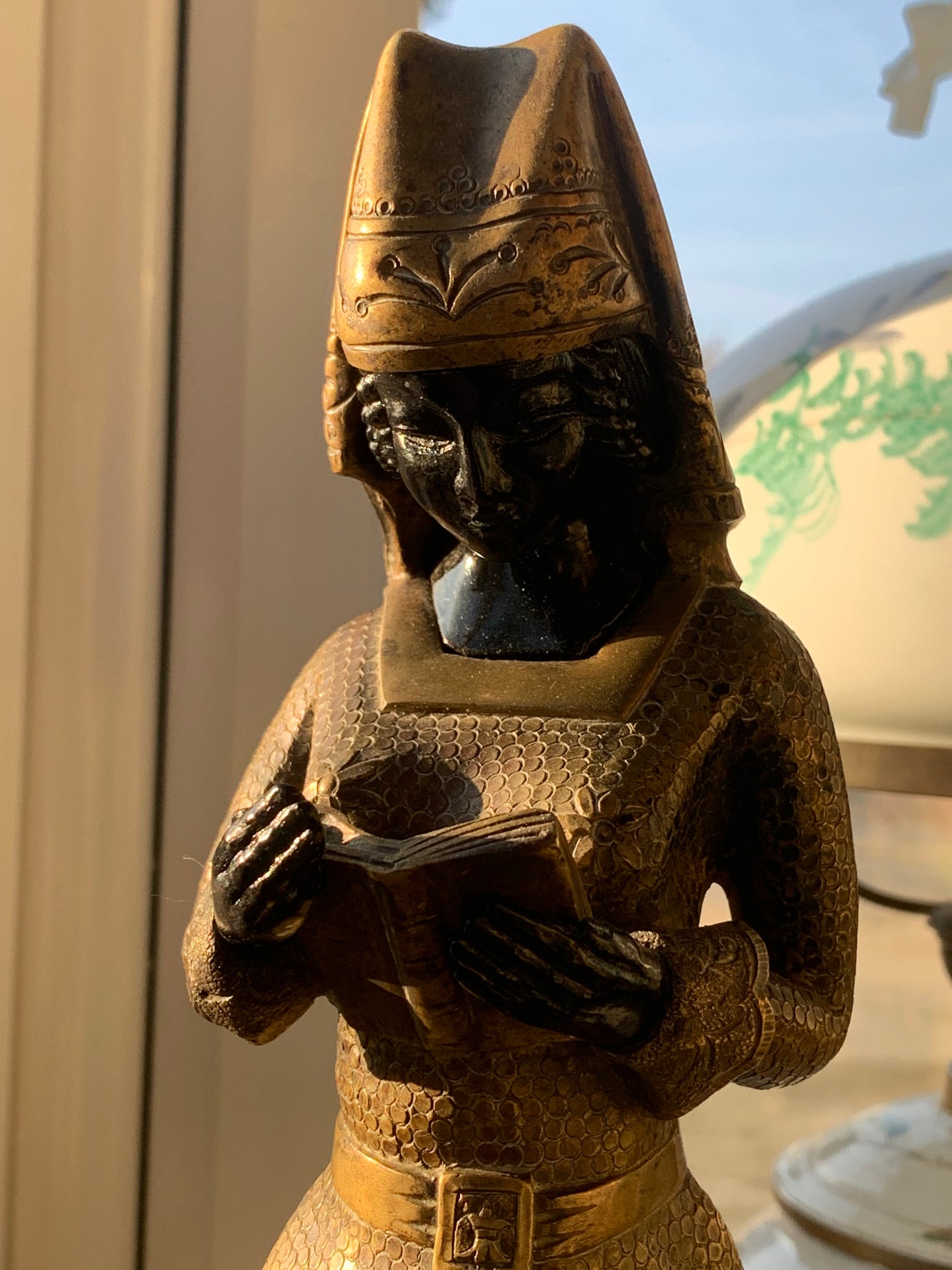 Bronze sculpture Woman with a Book
