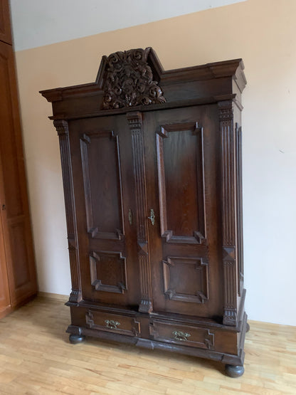 Szafa antyczna, dębowa, XIX w