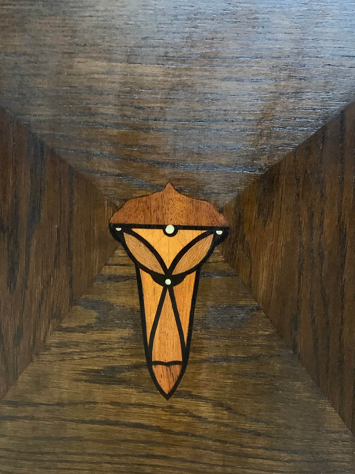 Pre-war chest of drawers with oak inlay