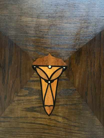 Pre-war chest of drawers with oak inlay