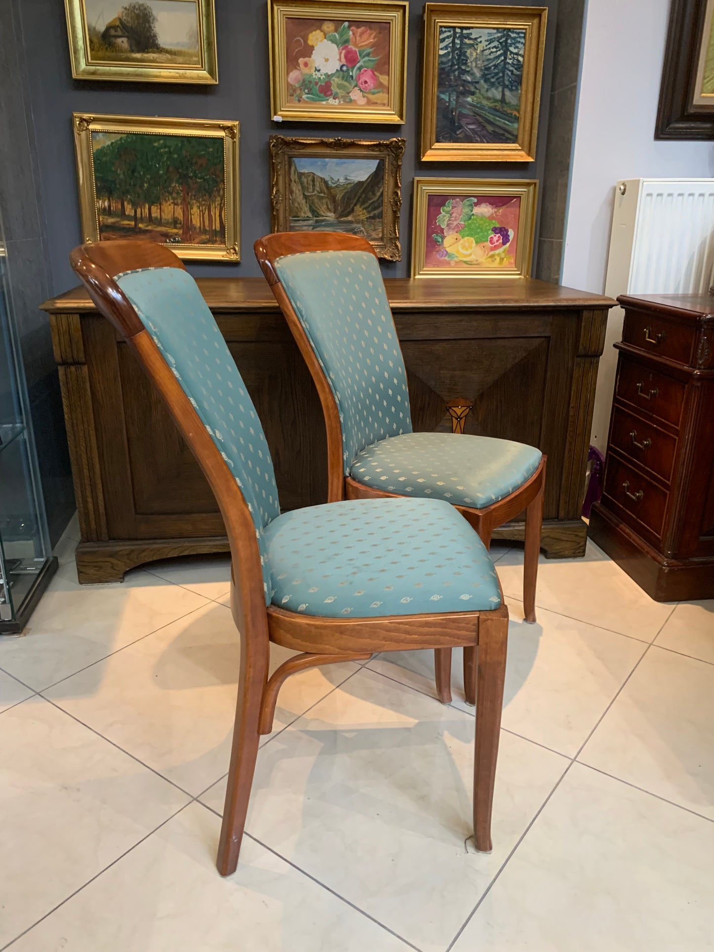 Krzesła komplet 8 szt. z drewna bukowego,  Milton