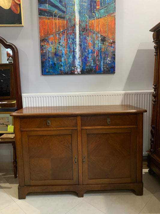 Komoda  dębowa "szachownica"