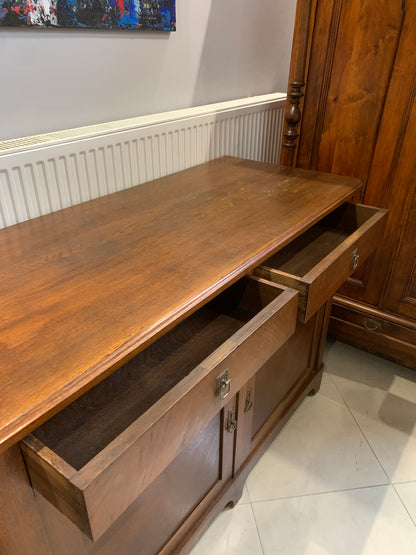 Komoda  dębowa "szachownica"