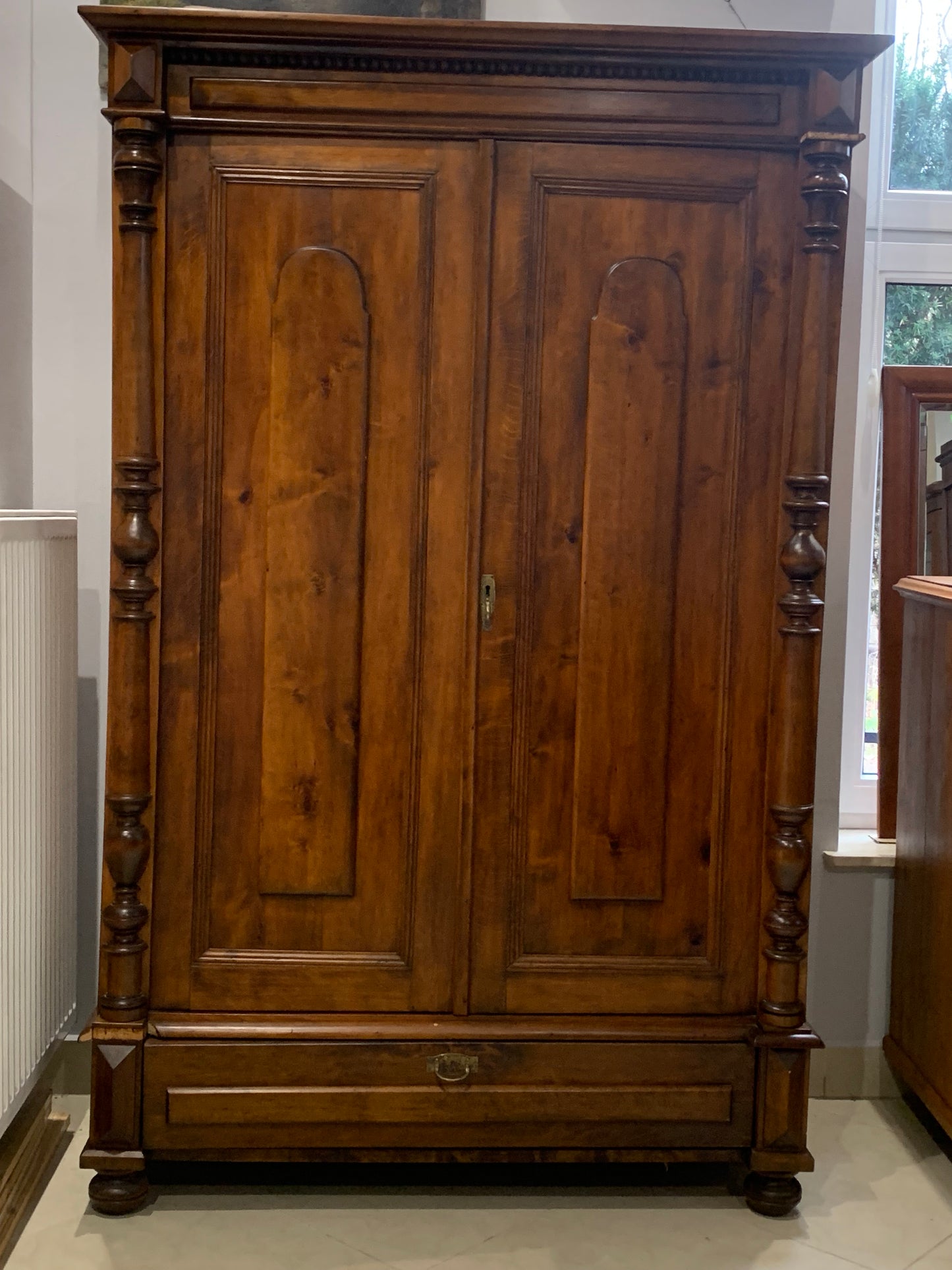 Szafa 2-drzwiowa drewniana, eklektyczna