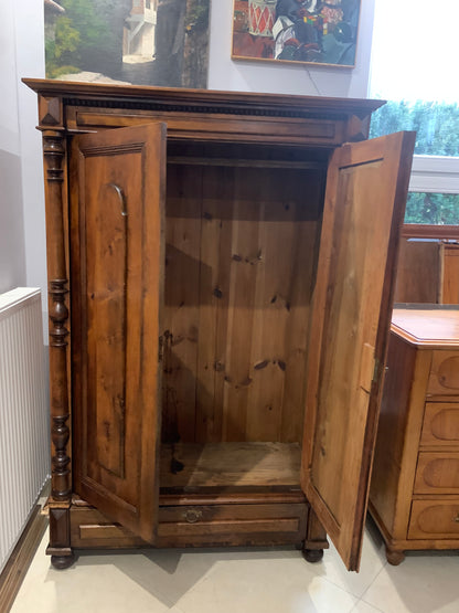 Szafa 2-drzwiowa drewniana, eklektyczna