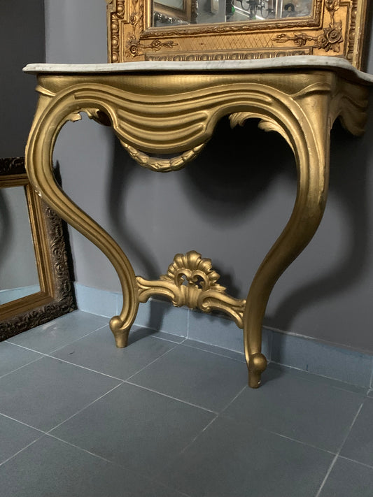 Konsola z marmurowym blatem Ludwik