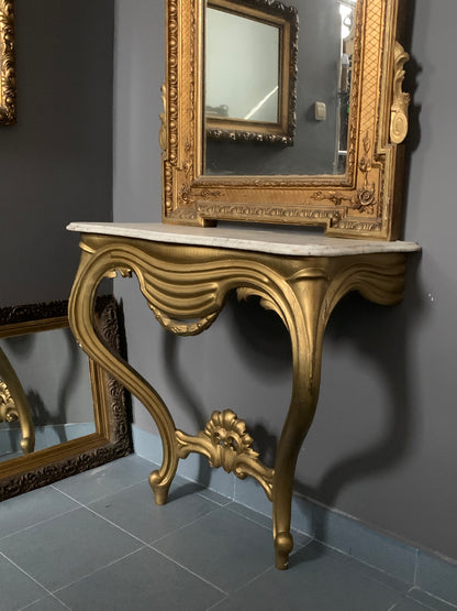 Konsola z marmurowym blatem Ludwik