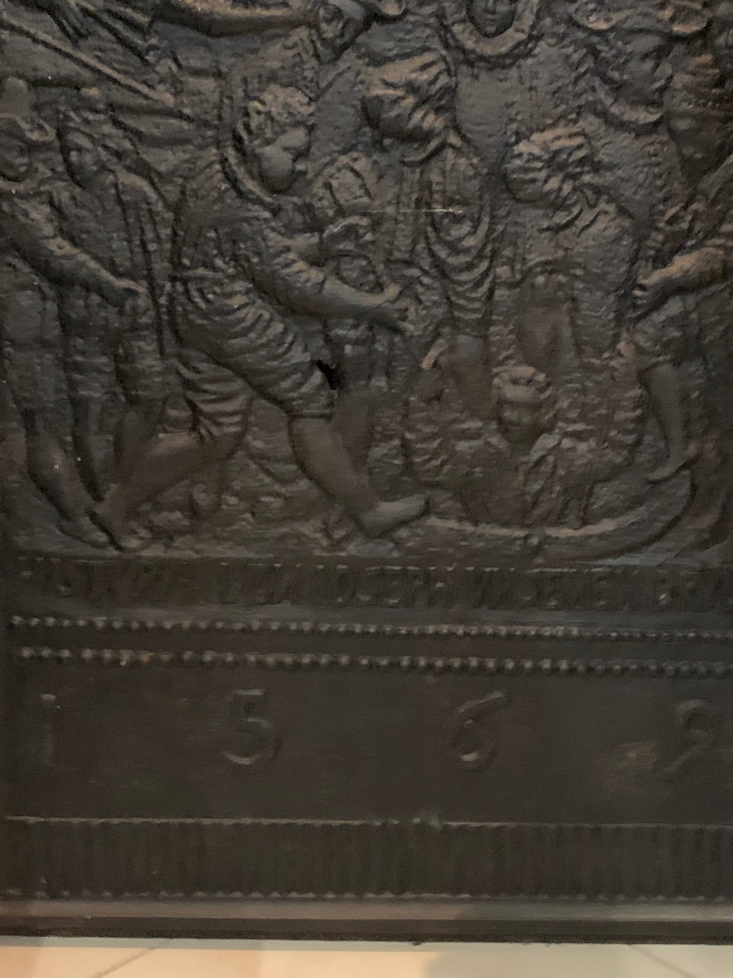 Płaskorzeźba żeliwna, sceny rodzajowe