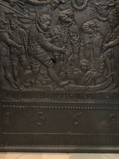 Płaskorzeźba żeliwna, sceny rodzajowe