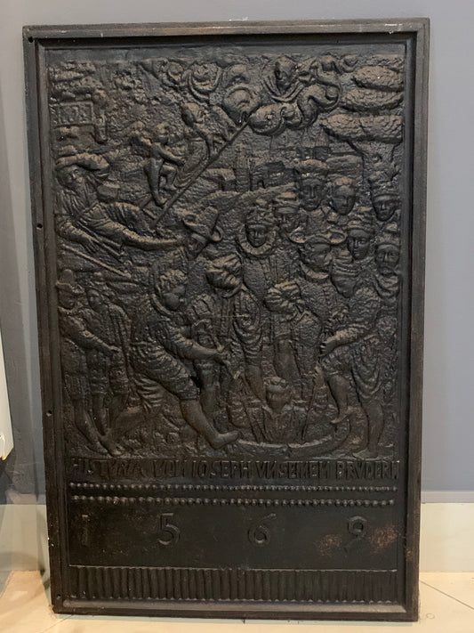 Płaskorzeźba żeliwna, sceny rodzajowe