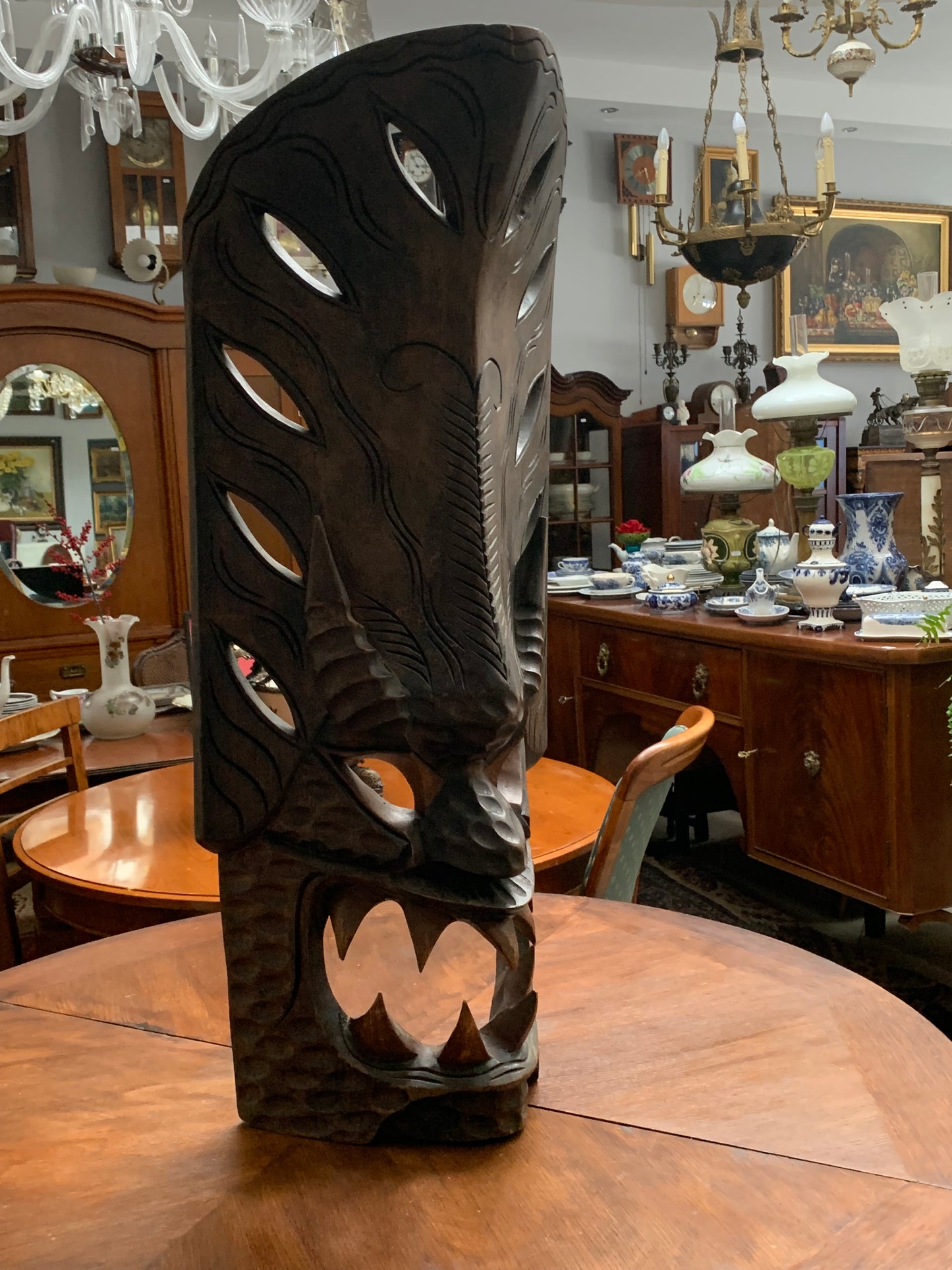 Rzeźba, maska filipińskiego Bakunawa