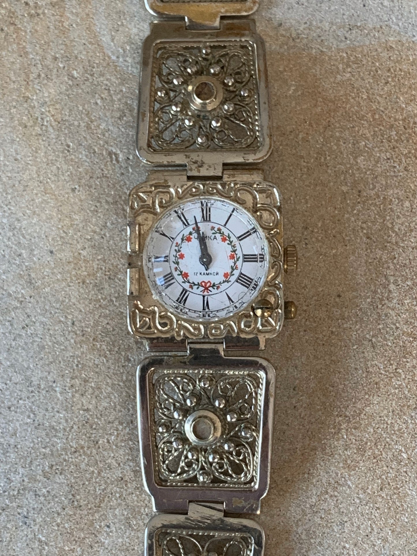 Zegarek - bransoleta damska marki Czajka, mechaniczny, ZSRR, lata 60-te