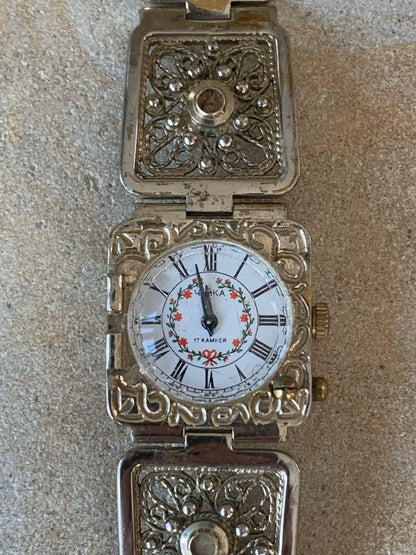 Zegarek - bransoleta damska marki Czajka, mechaniczny, ZSRR, lata 60-te