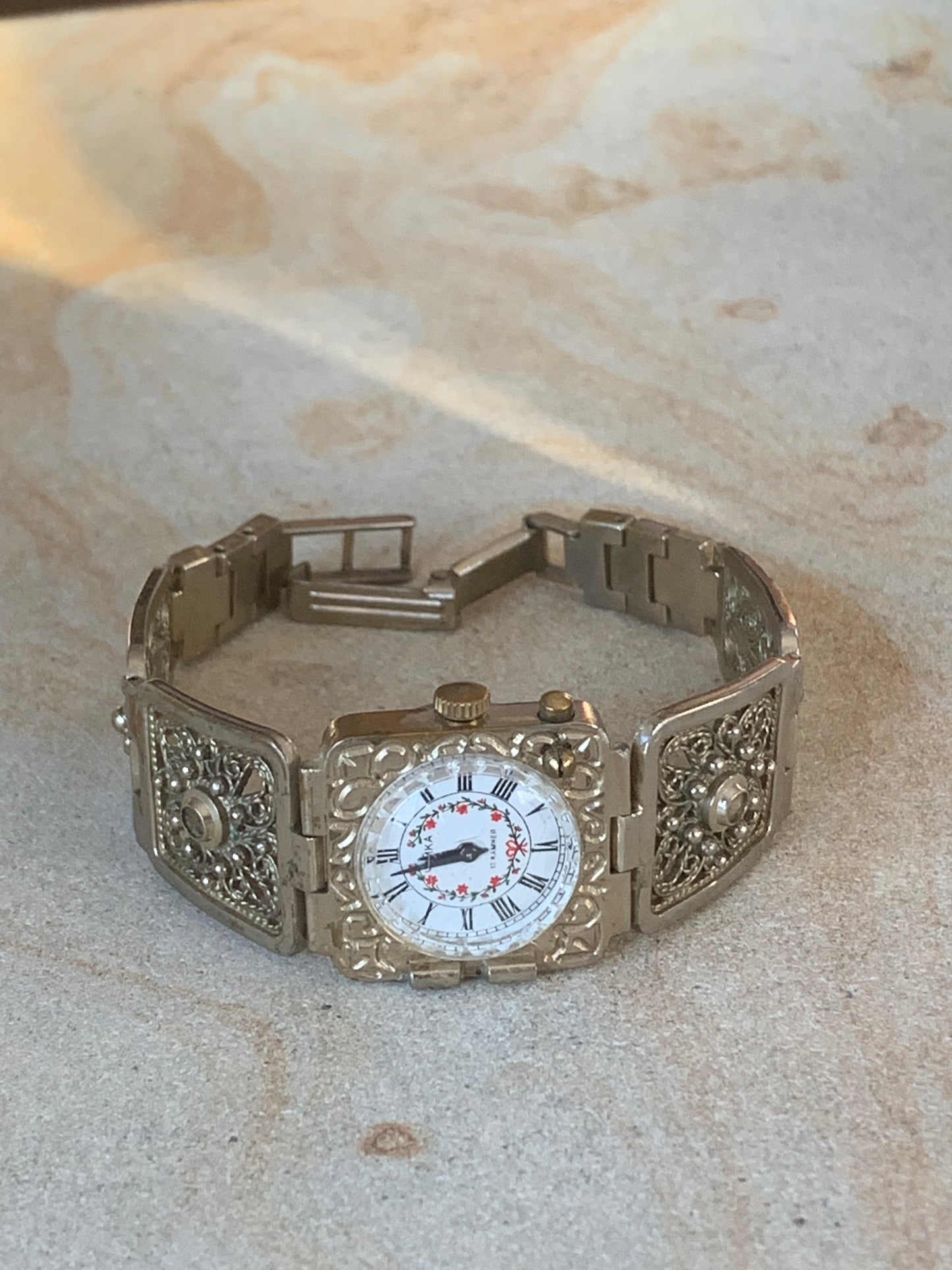 Zegarek - bransoleta damska marki Czajka, mechaniczny, ZSRR, lata 60-te