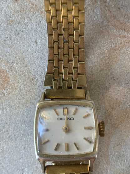 Zegarek damski Seiko 11-3090  663238, Japan, pozłacany, lata 60-te