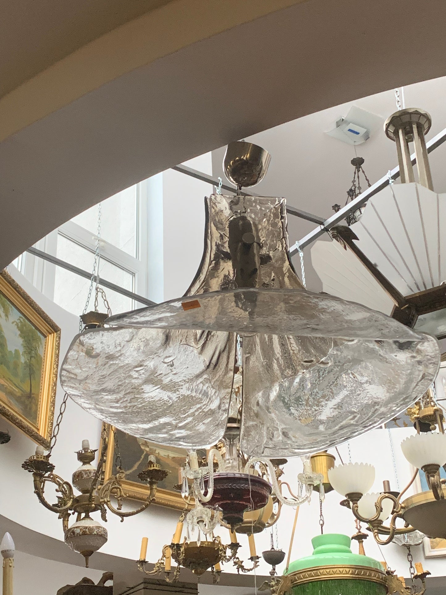 Lampa Murano, proj. Carlo Nason, lata 60-69, Vintage, Italy