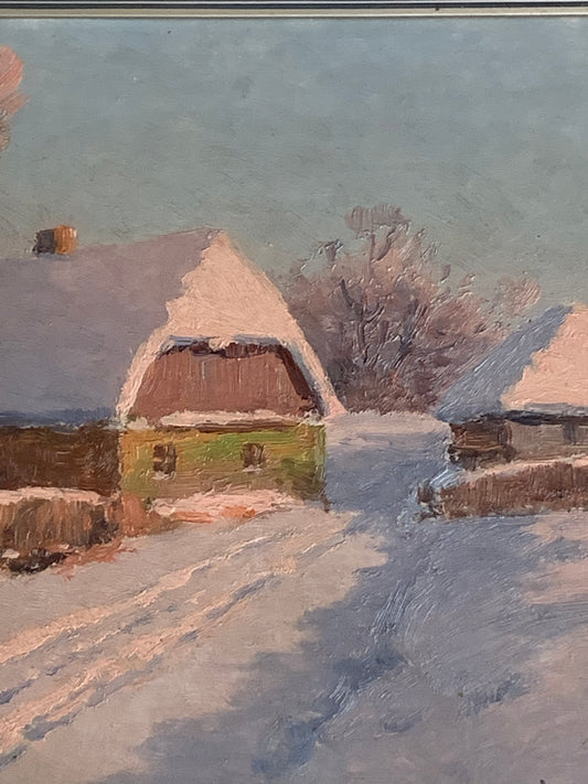 Obraz W. Korecki (1897-1980) "Zimowy pejzaż"