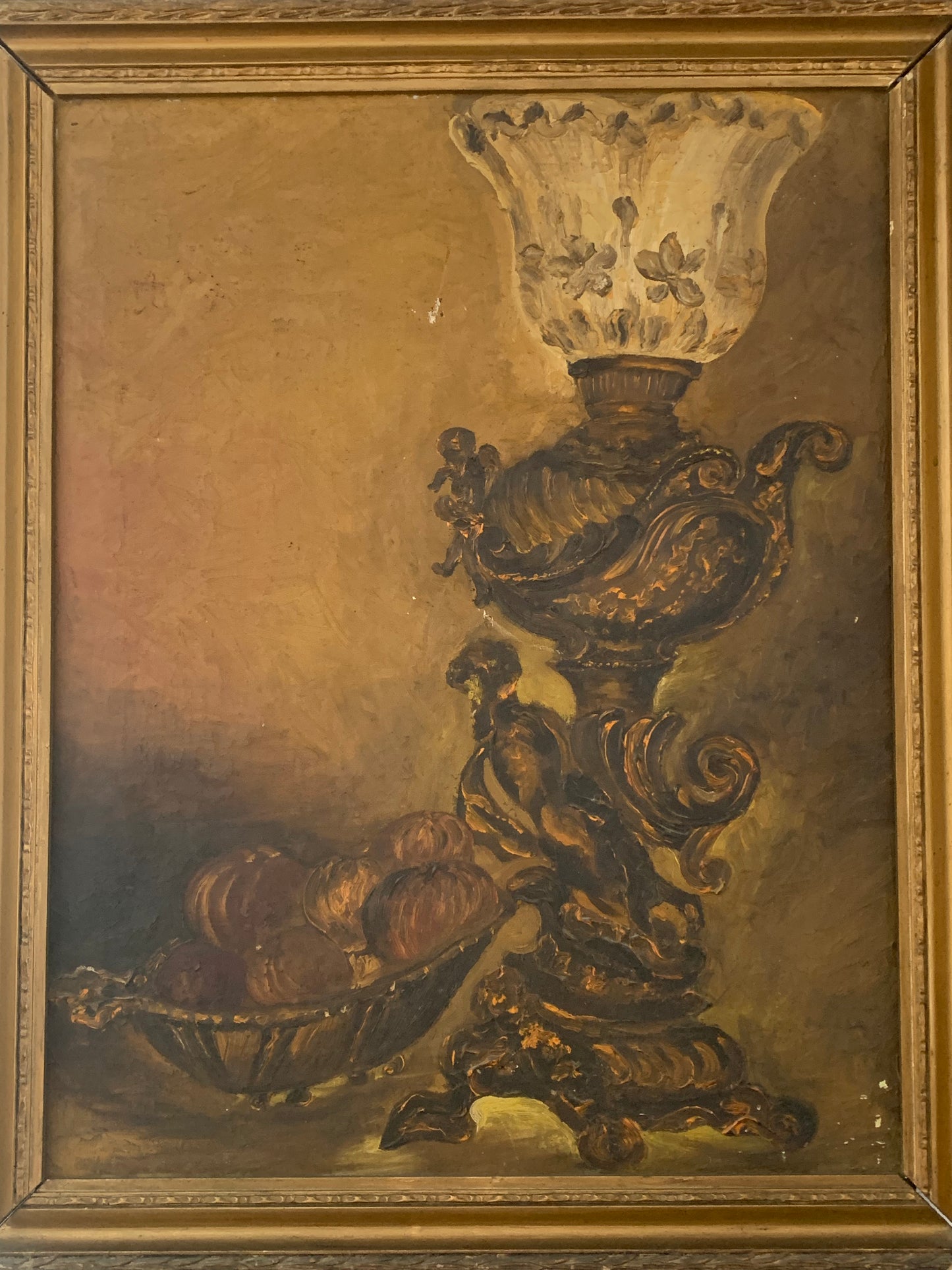 Obraz zabytkowy, martwa natura XIX w.