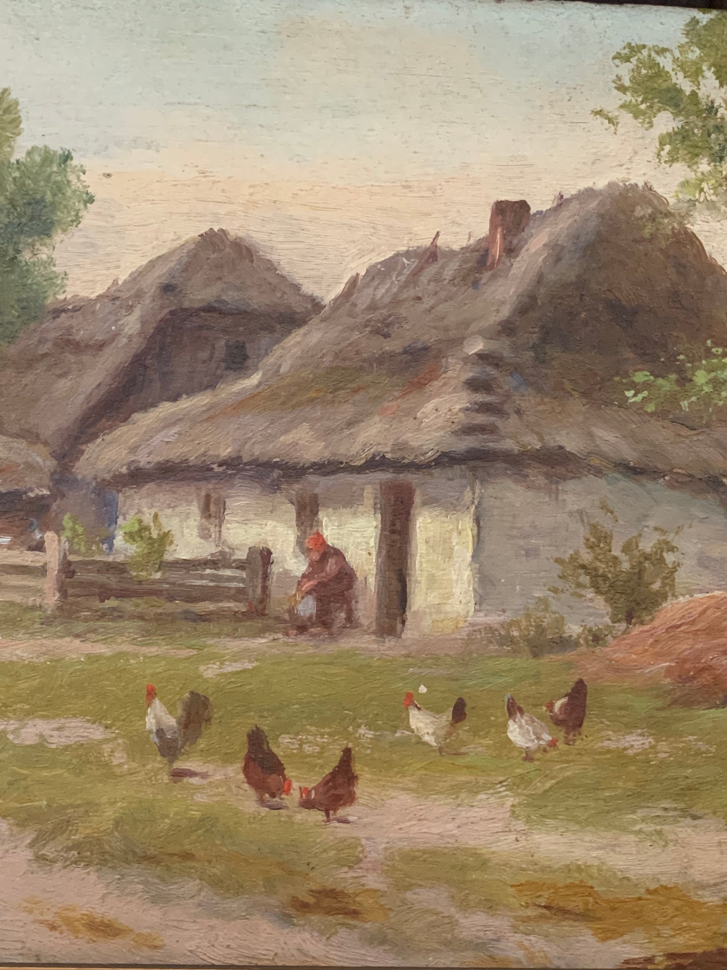 Obraz W. Grudziśnki (1875-1942) "Wiejski pejzaż"