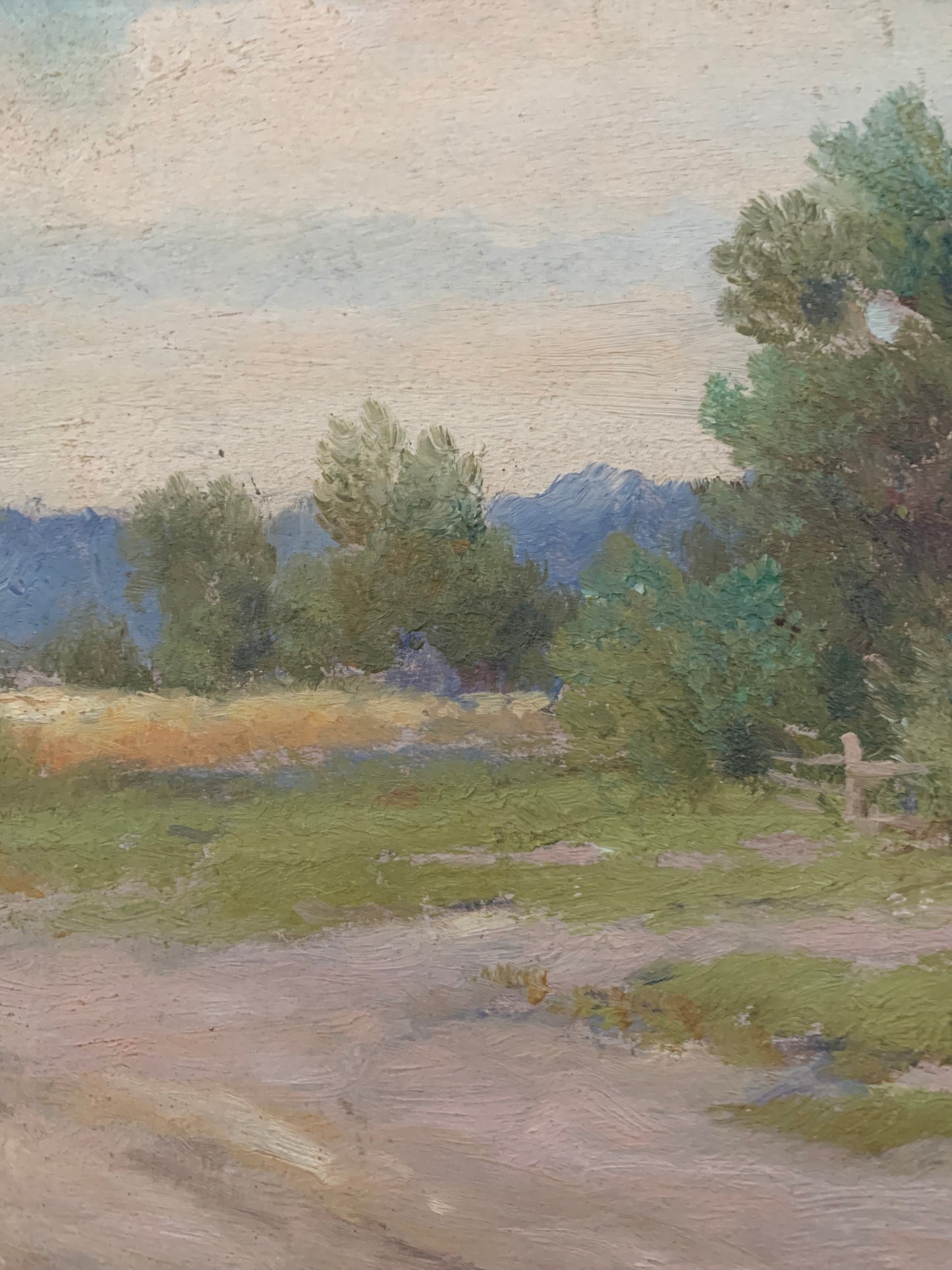 Obraz W. Grudziśnki (1875-1942) "Wiejski pejzaż"