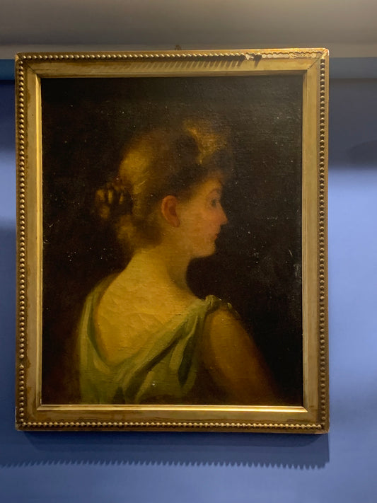 Obraz portret kobiety, artysta nieznany, XIX wiek