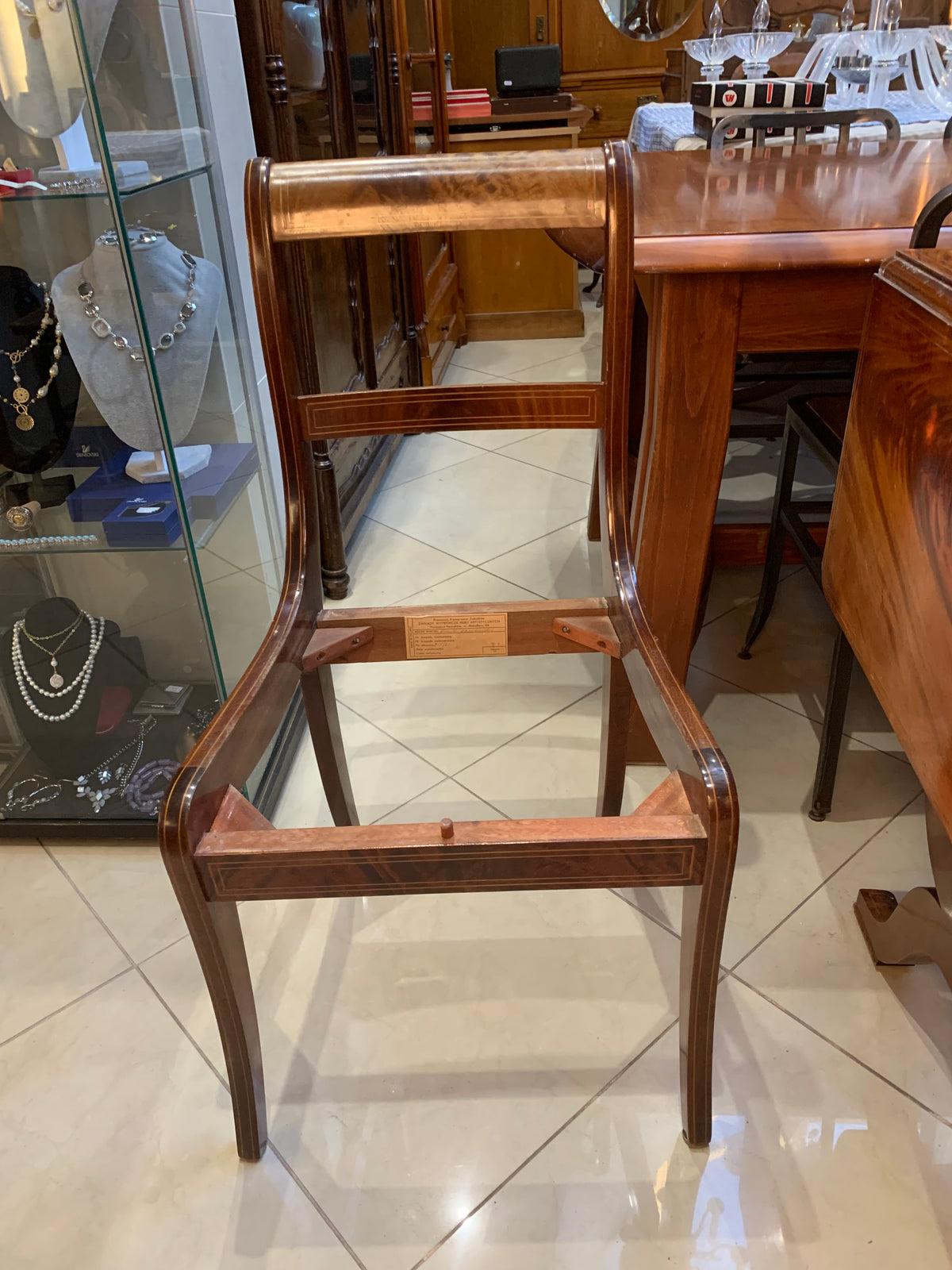 Stelaże krzesła w stylu Biedermeier Fabryki mebli Henrykow
