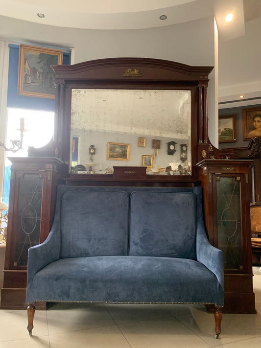 Sofa secesyjna Art Nuveau XIX w. "Kuhne Und Sohne" Wiedeń 1850-1900