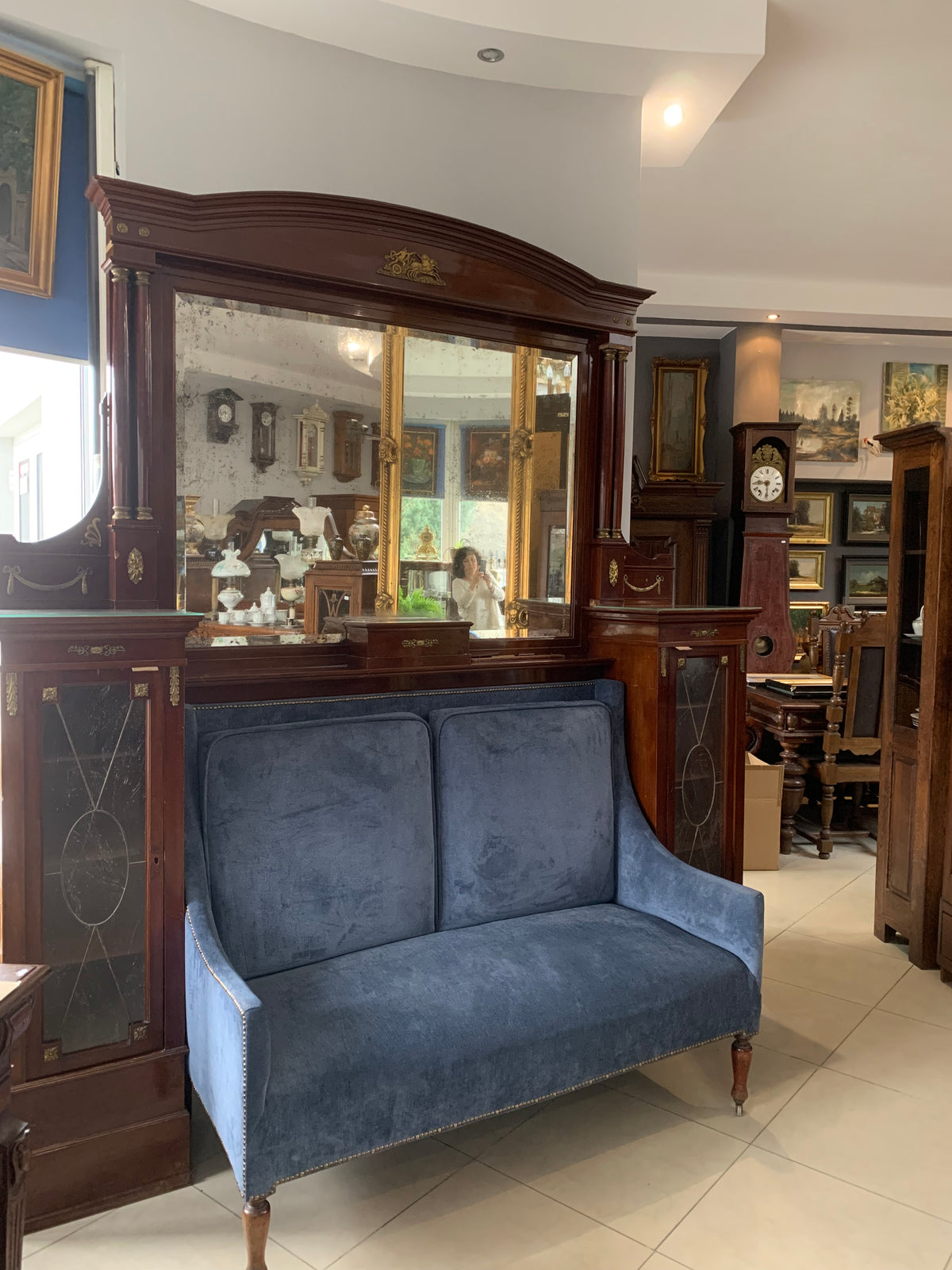 Sofa secesyjna Art Nuveau XIX w. "Kuhne Und Sohne" Wiedeń 1850-1900