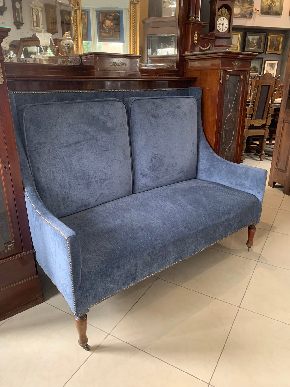 Sofa secesyjna Art Nuveau XIX w. "Kuhne Und Sohne" Wiedeń 1850-1900