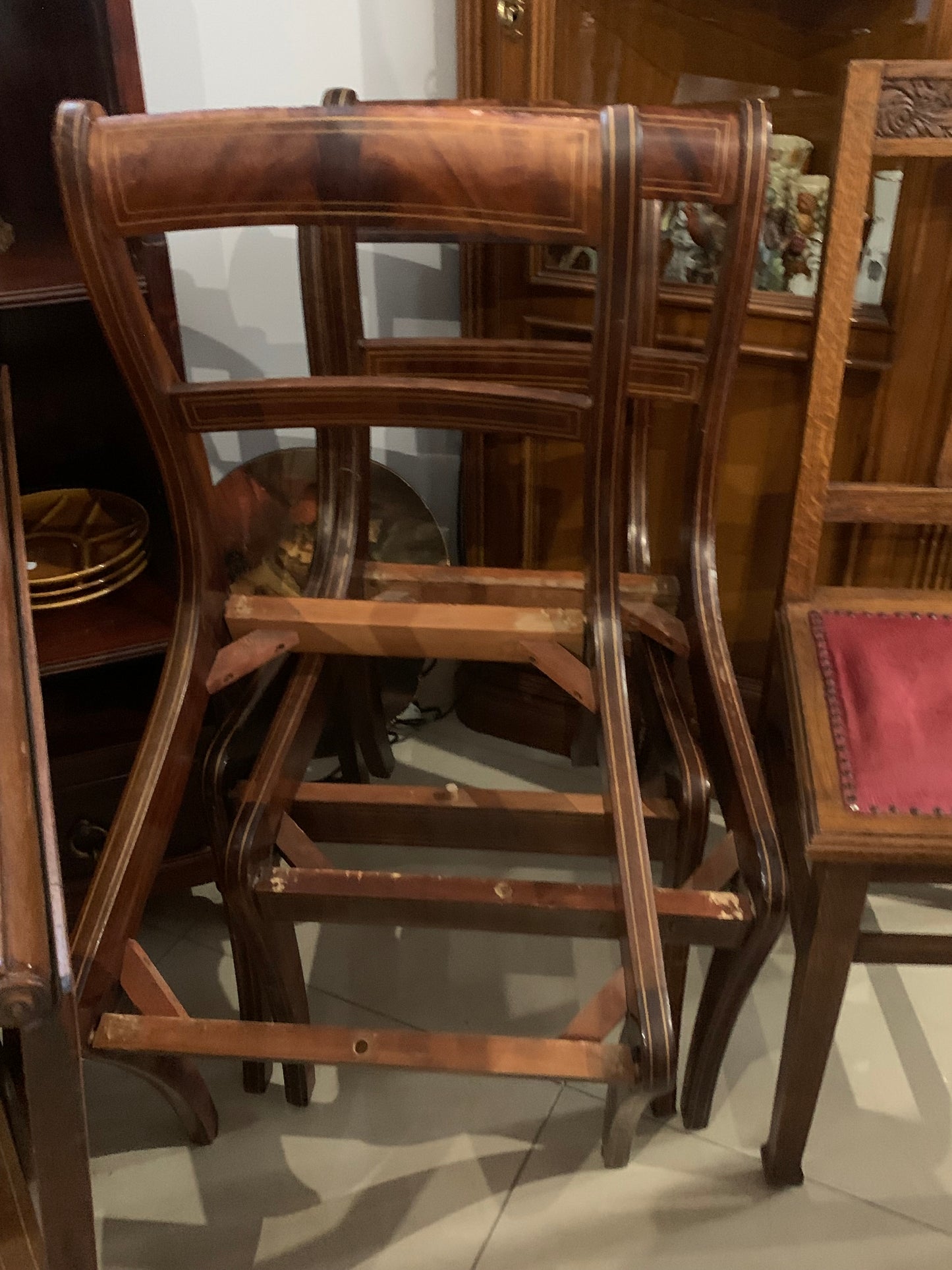 Stelaże krzesła w stylu Biedermeier Fabryki mebli Henrykow