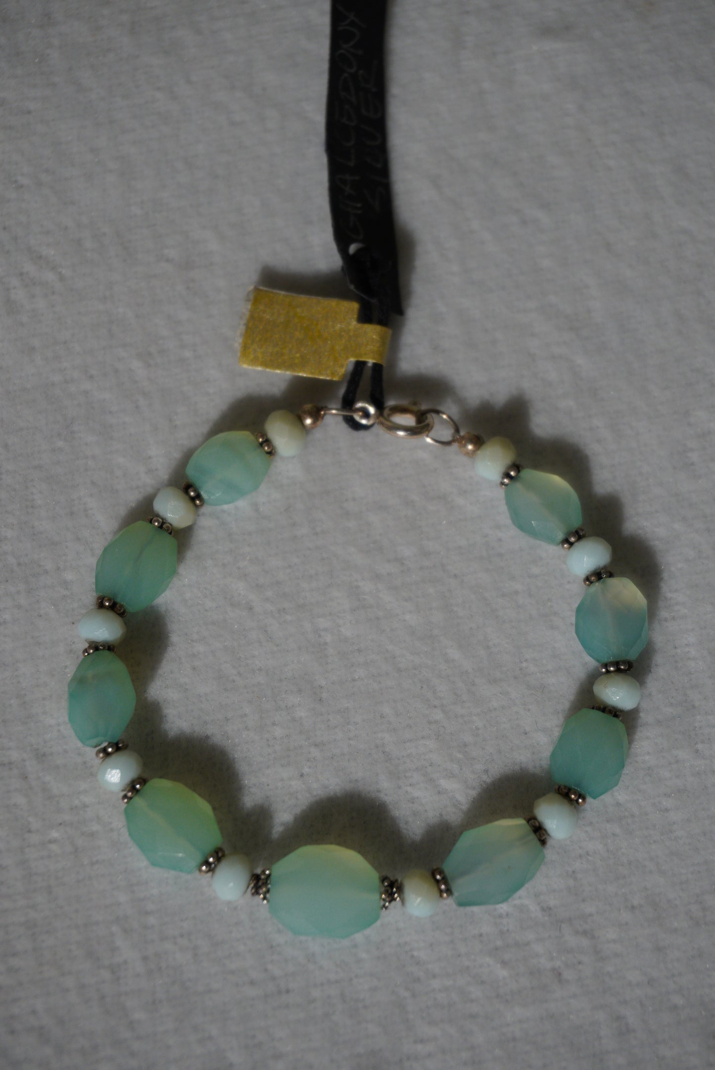 Bransoletka chalcedon, srebro 925