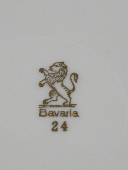 Talerz porcelanowy, ażurowy, sygnowany