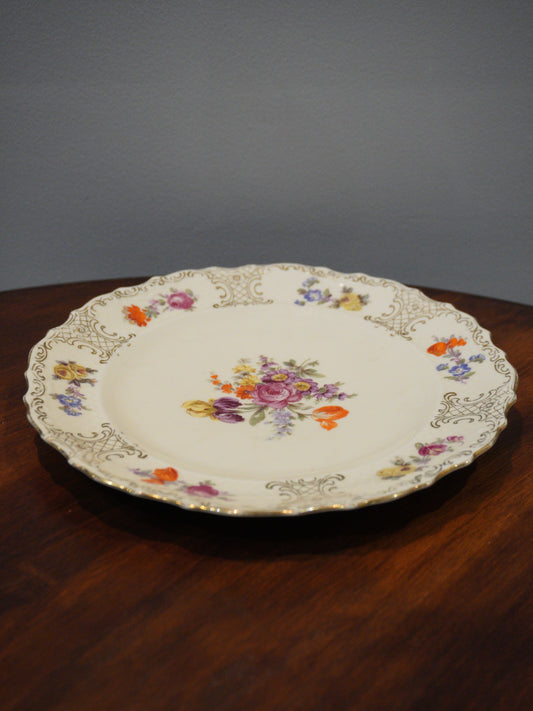 Talerz porcelanowy, deserowy, sygnowany